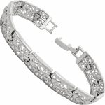 LIFETIME JEWELRY Filigree Bracelet for Women and Men 24k Real Gold Plated Charm
